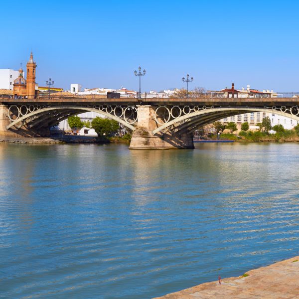 Triana barrio of Seville panoramic Andalusia Sevilla Spain